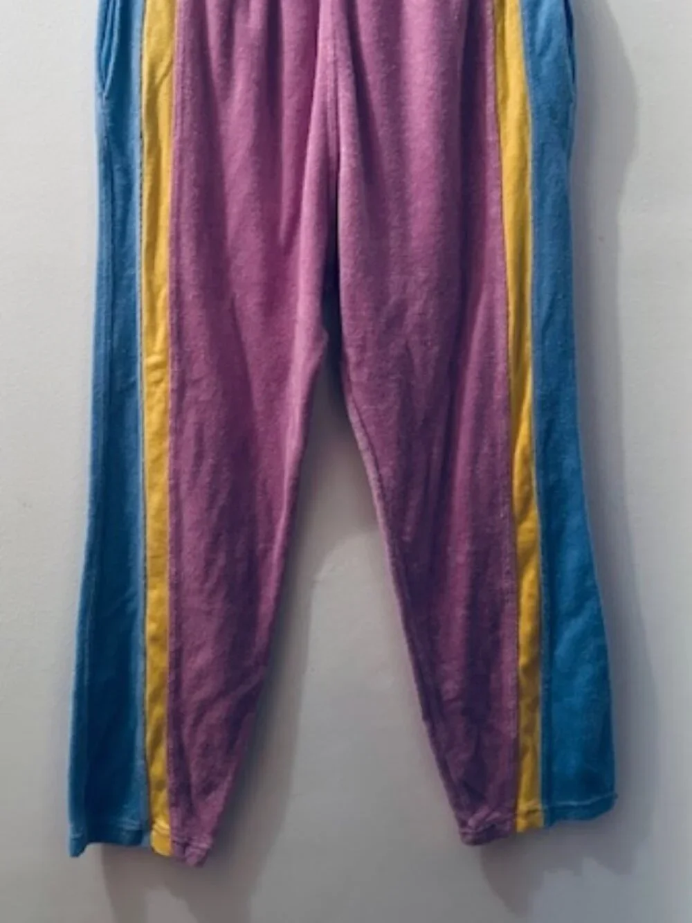 Free People Intimately Between The Lines Terry Lounge Color Block Lounge Pants - Picture 9 of 16
